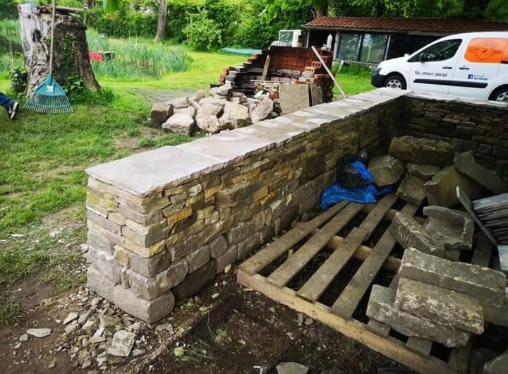 New garden wall, Stamford bridge