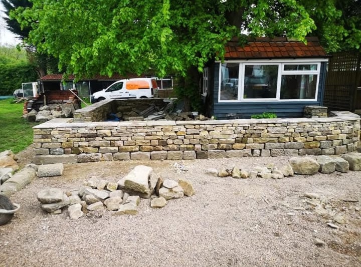 New garden wall, Stamford bridge